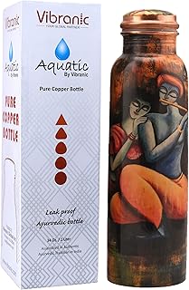 Bouteille d'eau vypranik 1 litre en hydrocuivre ss anti-fuite récipient