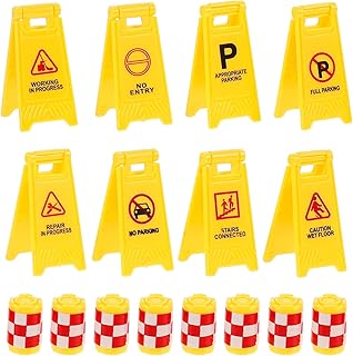 Jouets de panneaux de signalisation pour l'éducation à la sécurité : 16 pièces de mini panneaux de signalisation pour enfants, jouets pour l'éducation à la sécurité. Le e-commerce qui respecte votre pouvoir d'achat : Diaytar