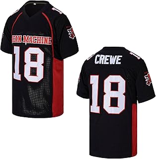 Maillot de football américain pour hommes #18 paul crow mean machine the longest