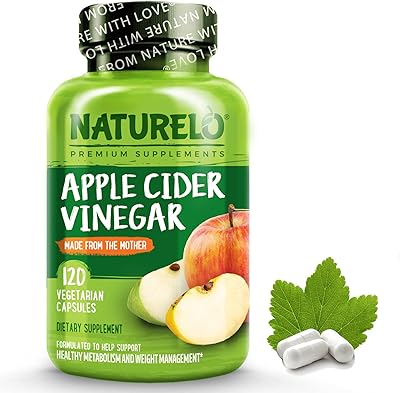 Capsules de vinaigre de cidre de pomme naturilo - acv naturel avec supplément