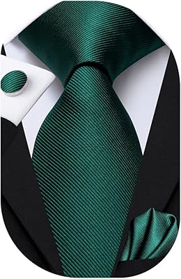 Ensemble de cravates tissées à motif cachemire rayé pour hommes avec boutons