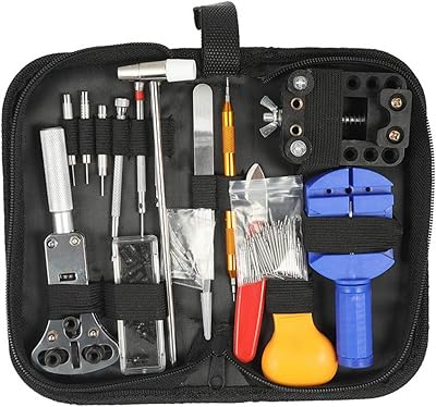 Skido 147 pièces ensemble d'outils de réparation de montre extracteur de goupille