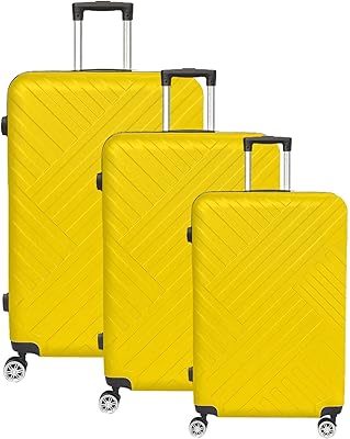 Sac de voyage, jaune, lot de 3, ensemble de sacs de voyage