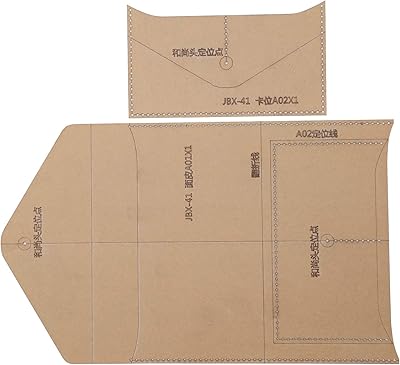 Modèle de bricolage en acrylique modèle de sac d'enveloppe ensemble de modèles