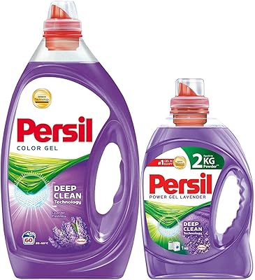 Détergent à lessive persil power gel avec technologie deep clean, parfum lavande, 2,9