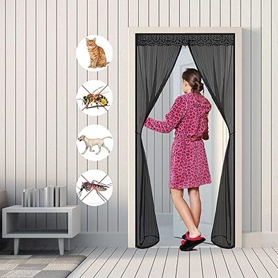 Rideau de porte moustiquaire magnétique sans installation de perçage, moustiquaire fermeture magnétique, plein