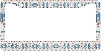 Hosnye i love christmas cadre de plaque d'immatriculation style scandinave avec cerf