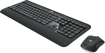 Combo clavier et souris sans fil logitech mk540, noir, 18,5 x 7,9 x