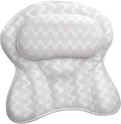 Oreiller de bain confortable houselet pour baignoire, cou, tête et épaules - maille
