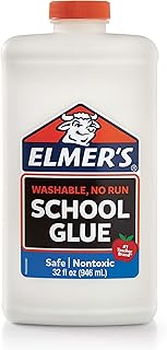 Colle scolaire liquide almer's, blanche, lavable, 32 oz - idéale pour faire du