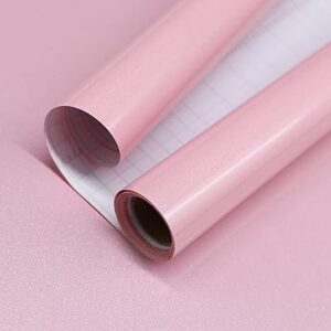 Papier peint auto-adhésif en vinyle brillant imperméable steel new home pour armoires et meubles couleur rose pur. Diaytar : Connectez-vous aux meilleures offres