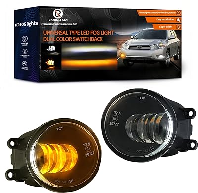 Feux antibrouillard led tacoma bicolores pour rav4 2006-2012 4runner 2014-2023 camry