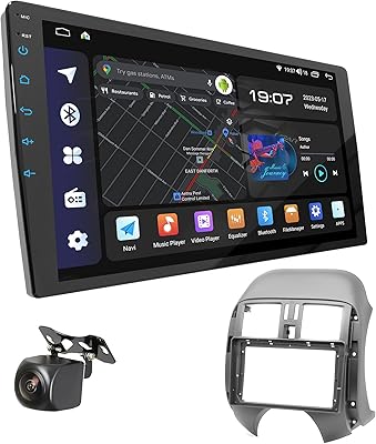Autoradio ujar compatible avec nissan sunny versa (b17) 2014-2018 10 pouces