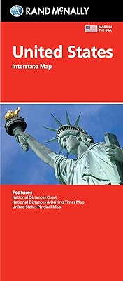 Carte pliée rand mcnally : états-unis