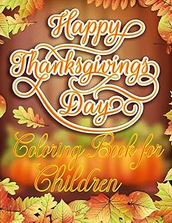 Livre de coloriage joyeux thanksgiving pour les enfants : : une collection