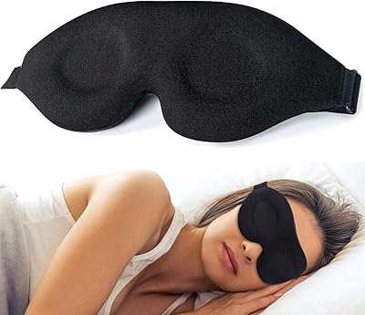 Masque de sommeil pour femmes et hommes, masque de nuit moulé en 3d