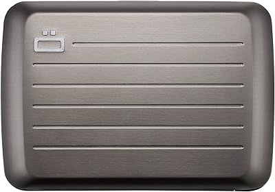 Étui portefeuille intelligent en aluminium ogon designs v2 - la serrure en métal