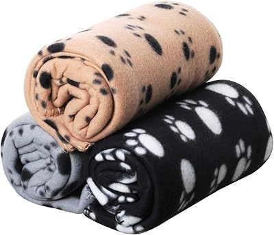 Couvertures pour animaux de compagnie 3 pièces couvertures en polaire douce pour chiens
