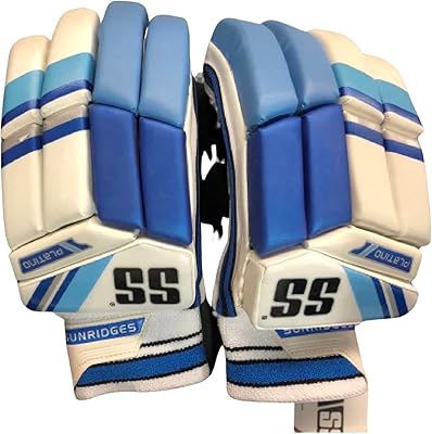 Gants de cricket de frappeur platino à intérieur doux ss sunridges, 1 paire