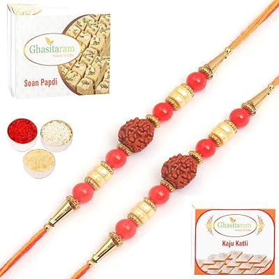 Gasitaram cadeaux rakhi pour frère rakhis en ligne lot de 2
