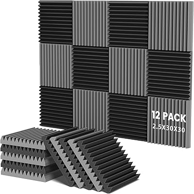 Panneaux acoustiques closel 12 pièces panneaux de mousse insonorisés à récupération