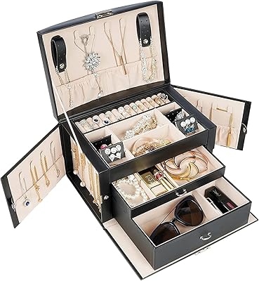 Procisse boîte de rangement de bijoux pour femme épouse mère petite amie grand
