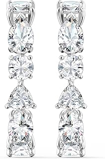 Parure de bijoux tennis fins pour femme swarovski avec finition rhodiée couleur or