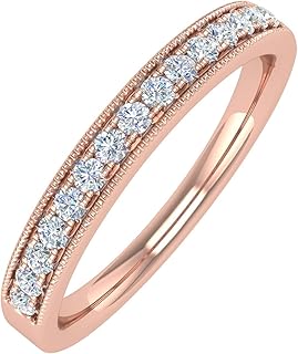 Bague de mariage classique en diamant 1/5 carat en or 10 carats