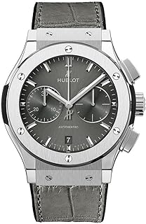 Montre hublot classic fusion pour homme - analogique avec bracelet en cuir