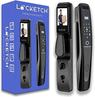 Serrure de porte avec caméra de sécurité lukech forever pour la maison