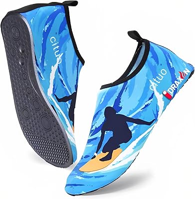 Chaussures aquatiques pour femmes hommes et enfants chaussettes à enfiler séchage rapide la natation