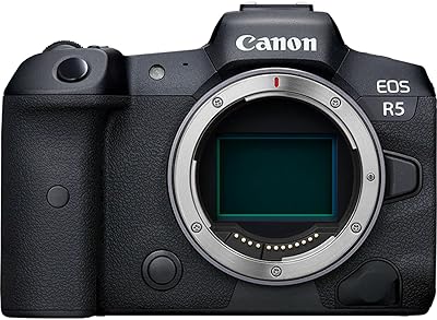 Boîtier d'appareil photo sans miroir canon eos r5, plein format, 45 mp, capteur