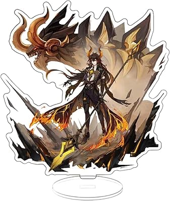 Genshin impact stand figure zhongli, ganyu, yai miku, arataki ito collections de costumes