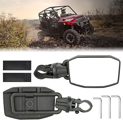 Rétroviseur latéral arrière pour utv pour arceau de sécurité de 15" à 2"