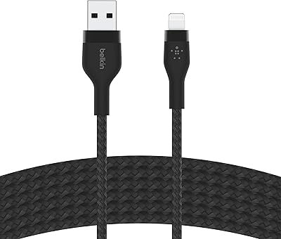 Câble usb tressé boost charge pro flex type a vers lightning