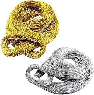 Étiquettes cadeaux de noël en fil métallique de 218 mètres de 1 mm, ficelle dorée et argentée pour emballage cadeau, décorations de noël et fournitures d'artisanat. Diaytar Sénégal : Simplicité, rapidité, économie