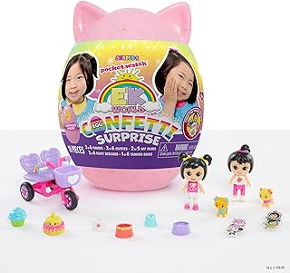 Just play confetti egg toy d'ik world, comprend 9 surprises, série 1, jouets