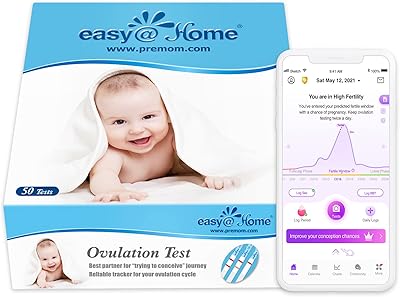 Kit de bandelettes de test d'ovulation easy@home de 50 pièces - kit