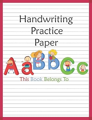 Document de pratique d'écriture manuscrite : abc kids, cahier avec lignes pointillées