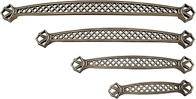 Abvin jali vintage antique pour quincaillerie d'armoire, poignées de meubles pour portes, armoires