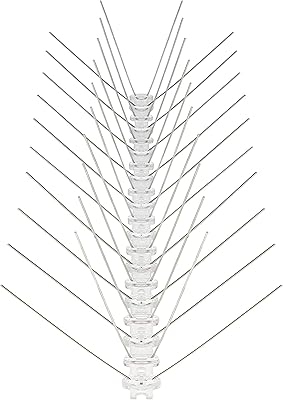 Piques à oiseaux verucuga 3m répulsif à pigeons en acier inoxydable 4 rangées longueur totale 300 cm 6 éléments 50 cm répulsif à oiseaux avec fermeture à pression et points de rupture prédéterminés. L'expérience e-commerce réinventée par Diaytar au Sénégal
