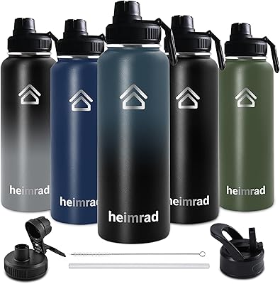 Bouteille d'eau de sport en acier inoxydable isolée sous vide à double paroi