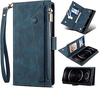 Housse de protection en simili cuir dzdyd avec porte-cartes, béquille et fermeture magnétique