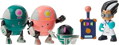 Ensemble de figurines pj masks romeo robot mission, jouet préscolaire avec 4 figurines