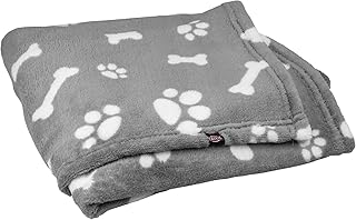 Couverture en velours bleu trixie pour chiens par kenny, taille m, 100x75 cm