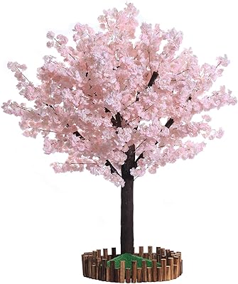 Arbre à fleurs de cerisier rose artificiel, plantes à fleurs en soie pour intérieur et extérieur, maison, mariage, ouverture, centre commercial, restaurant (7 pieds/2,1 m de haut). Diaytar : Le premier choix des acheteurs avisés