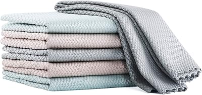 Paquet de 10 chiffons de polissage en microfibre à motif ondulé, chiffon cannelé