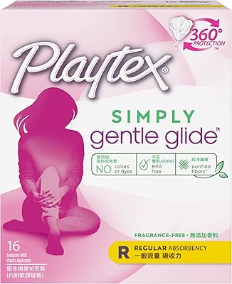 Playtex simply gentle glide - absorption régulière - 16 tampons - protection à