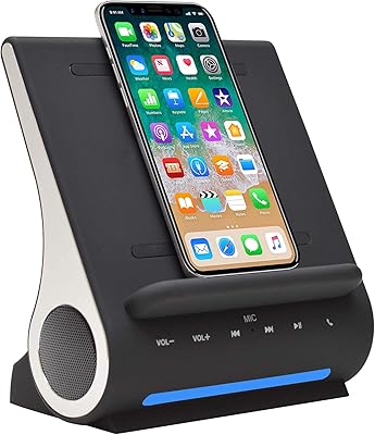 Chargeur sans fil azbin de ducal avec haut-parleur bluetooth, microphone intégré