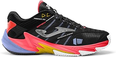 Chaussures padeel open 22 clay pour hommes, noir/corail, taille 42